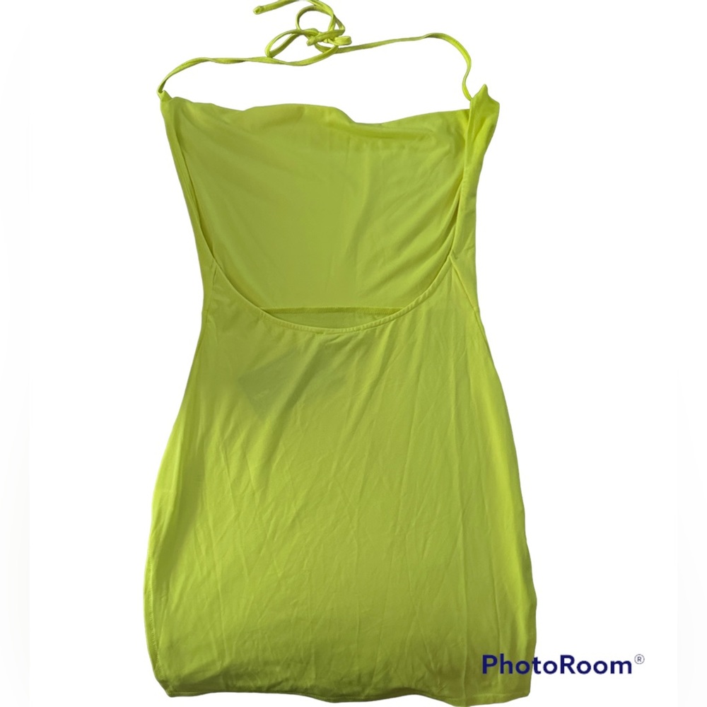 Neon Yellow Mini Dress
